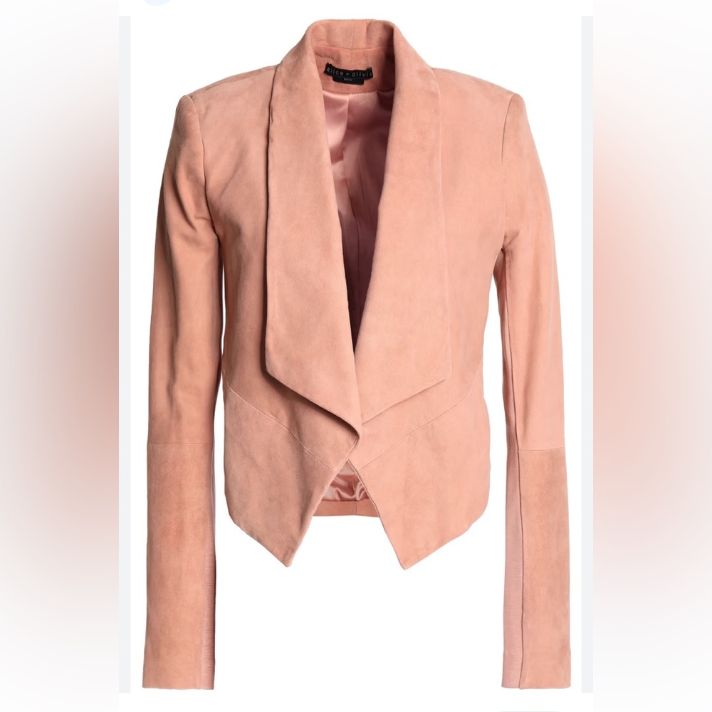 Alice + Olivia Harvey Suede Jacket